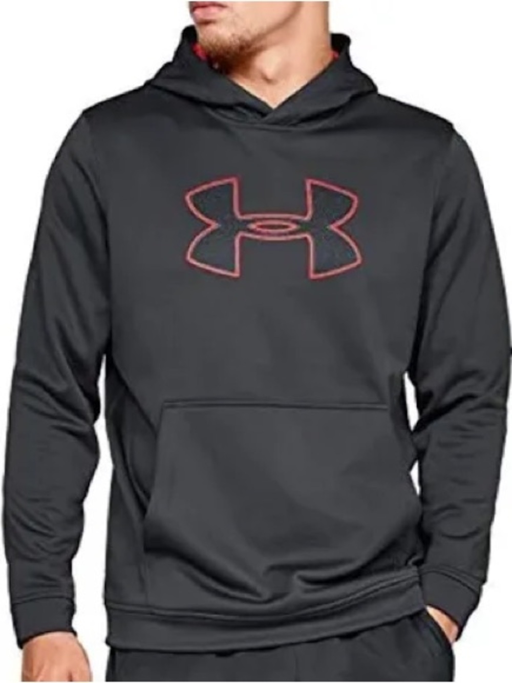 Under Armour ColdGear Storm 1 Black & Red Pullover Hoodie Men’s
Size Medium